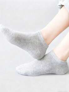 40 đôi tất thể thao unisex dành cho các cặp đôi, kiểu dáng kín đáo, tất thuyền, quà tặng mùa xuân và mùa hè. - Nhiều màu - Xem 4