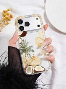 Floral And Butterfly Print Phone Case Compatible With IPhone And Galaxy, Protective Case With Christian Cross And Bible Verse - 多色 8 - 查看 5