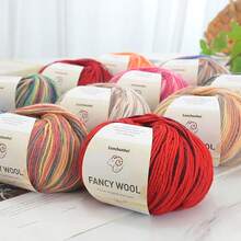 Colorful Knitted, Dyed Gradient Knitted Yarn, Soft Colors, Color Matching, Simple Knitting, Easy For Beginners, Knit Sweaters, Vests, Scarves - 10 Balls Of Colored Wool - View 7