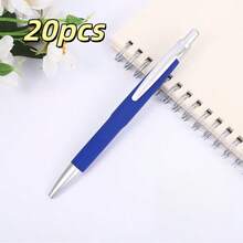 1/20/50pcs Customized Multi-Color Ballpoint Pens, Smooth Writing Without Leaking. Supports Laser Engraving Of Company Logo, Name Or Short English Sentence, Suitable For Business Office And Student Daily Writing - Multicolor - View 18