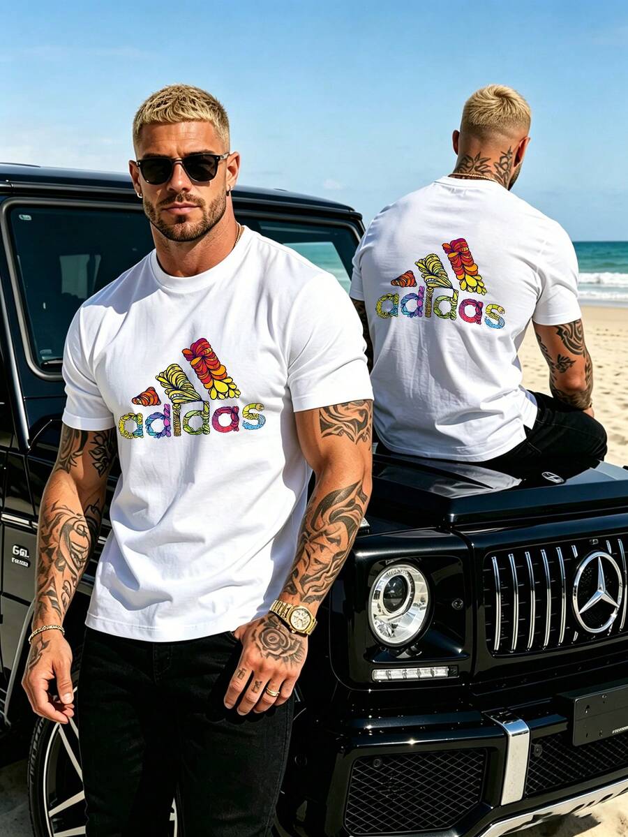 Summer Unisex Basic Tee Air Permeable Comfortable Home Outdoor Daily Clothes - White - View 1