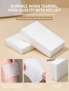 Bộ 400 miếng bông tẩy trang móng tay dày dặn, cứng cáp, dùng một lần, đa năng, dùng để tẩy sơn móng tay và lớp trang điểm, không rụng lông, thấm hút cao, dụng cụ vệ sinh móng tay chuyên dụng, khăn lau tẩy trang không gây hại cho móng. - Nhiều màu - Xem 2