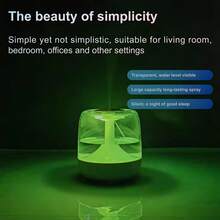 Bedroom Mini Humidifier, Small Home Use Large Capacity Mist Aromatherapy Machine, High Mist Output USB Humidifier, Top Fill, Large Capacity, Suitable For Bedroom, Plant Moisturizing, With 7-Color Light, Quiet Operation - Mist - View 5