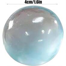 Slow Rebound Blue Coconut Oil Hand Squeeze Ball, Round Malt Stress Relief Squeeze Toy, Best Office Desk Stress Relief Tool, Suitable For Holiday Gifts, Fun & Cute Gifts, Birthday Gifts, Easter Gifts, Party Favors - Màu xanh da trời - Xem 2
