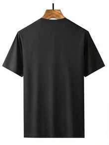 Camiseta negra casual de manga corta Elección perfecta de regalo de cumpleaños o festividad para amigos, familiares, novio o novia - Negro - Ver 2