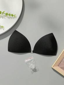 Áo ngực tàng hình nhún cho nữ, áo ngực dán tàng hình không dây, có dây đeo, phù hợp cho váy hở lưng - màu đen - Xem 10