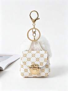 Monedero mini con estampado retro, bolsa portátil para guardar monedas y auriculares, bolsita pequeña y linda como colgante, decoración para mochila o bolso - Multicolor - Ver 8
