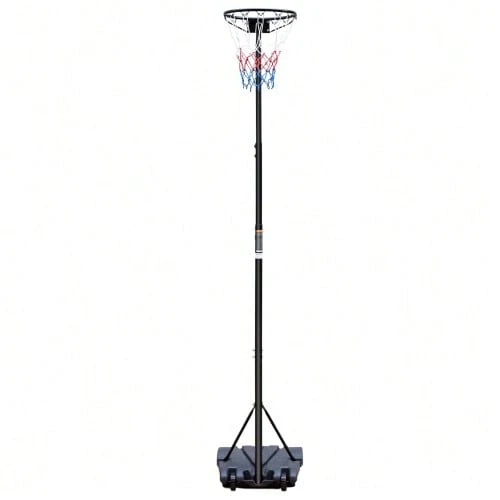 Panier de basket portable, hauteur réglable de 259,08 à 304,8 cm, sans panneau, adapté à une utilisation intérieure et extérieure, pour adolescents et adultes. - noir - Voir 1