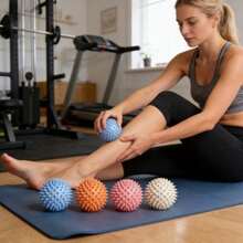 1pc Fitness Fascial Ball, Yoga Massage Ball, Foot Massage, Muscle Relaxation, Fitness Stretching, Relief For Muscle Pain, Convenient And Compact For Portability, A Choice For Relaxation After Gym Training, A Gift For Halloween And Christmas - Multiple Styles - View 1