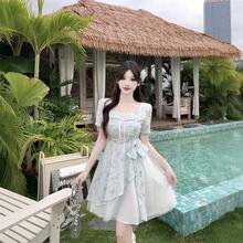 Women Long Dresses - Blue Long - View 8