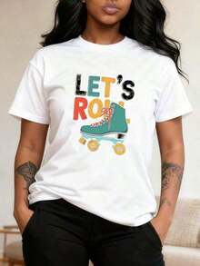 Conjuntos de Ropa para Vacaciones Tropicales, Camiseta Unisex Retro Estilo Patinador de los 70 y 80, Regalo, Conjuntos para Salir - Rojo - Ver 1