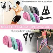 4pcs/9pcs Pull-Up Assist Bands - Pull-Up Resistance Bands Fabric Long Resistance Bands Set, Includes Door Anchor & Handles, Suitable For Exercises And Weight Training - Multicolor - View 2