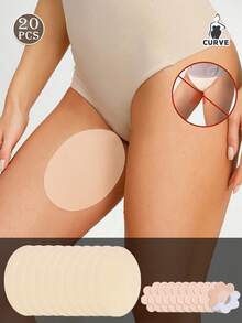 10pcs Invisible Anti-Chafing Clothing Pads - Breathable Non-Woven Anti-Friction Pads Suitable For Inner Thighs And Calves, Seamless Anti-Sweat, Suitable For Summer, Running, Wearing Skirts - Multicolor - View 13