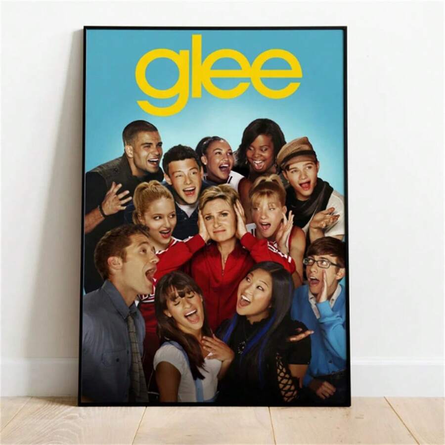 1 Pc Glee Poster, Tv Series Print, Wall Art, Gift For Tv Show Fans Posters Canvas Painting Wall Arts Room Home Decoration Unframed ﻿ - A - View 1