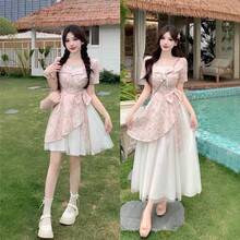 Women Long Dresses - Blue Long - View 6