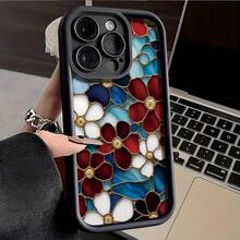Adecuado para las series Apple y GALAXY, funda para teléfono con patrón de textura cerámica - compatible con iPhone 1615141312ProPlusPro Max, funda suave de TPU a prueba de golpes y de cobertura total - regalo para familiares, regalo para amigos. - (Un color) 1 unidad por paquete - Ver 1