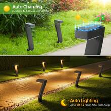 7-Shaped Solar Outdoor Light Conforms To The Wall, With A Wide Illumination Range And Bright Light. Long-Lasting Battery Life. Integrated Solar Panel For Autonomous Power Storage, Sturdy And Durable Casing - 2 - View 6