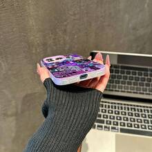 Tema de collage de dibujos animados de Purple Boxlinfunda de teléfono Fundas compatibles con ,Apple,VIVO,OPPO,,, y Honor.Fabricadas en silicona TPU,ofrecen protección contra golpes y caídas.regalos para mamá - Morado - Ver 6