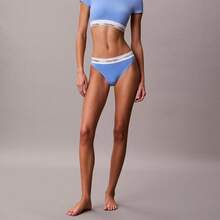 Calvin Klein Calvinklein Icon Cotton Modal Lightly Lined T-Shirt Bralette Underwear  Women  Bras + Bralettes QF8495 - Blue Descent - 查看 4