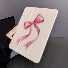 1 chiếc ốp lưng máy tính bảng Coquette màu hồng in hình nơ, chất liệu TPU mềm dẻo, có ngăn đựng bút, tương thích với iPad thế hệ thứ 10 10.9 inch 2022 / Air 13 (M3 2025) / Air 11 (M3 2025). Tương thích với SAMSUNG, , Oppo Pad, Matepad, Vivo Pad, Honor Pad. - Nhiều màu - Xem 2