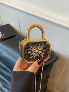 New Acrylic Mini Handbag, Fashion Clutch Purse, Personalized Lipstick Case, Celebrity Evening Bag, Crossbody Chain Bag - Multicolor - View 11