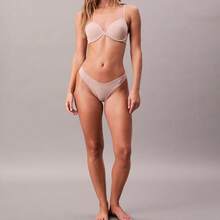 Calvin Klein Calvinklein CK Ideal Micro Thong Underwear  Women  Panties QD5117 - Tuyết tùng - Xem 2