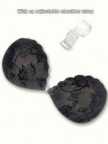 1對裸色蕾絲黏貼式胸罩配透明肩帶－完美搭配女款婚紗與內衣。適合細肩帶上衣、洋裝和連身褲；女性夏季穿搭；度假必備品。 - 彩色 - 查看 24