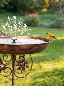 Solar Powered Bird Bath Fountain Pump Kit – Floating Water Sprinkler For Garden Pond, Outdoor Birdbath, Patio Decoration – Attract Birds With Gentle Water Flow - Hummingbird Bath Fountain Combination - View 9