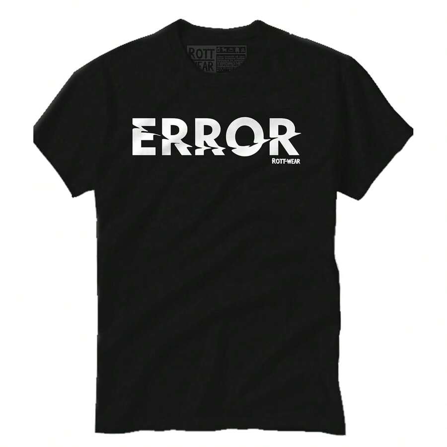 ERROR Playera NEGRA Rott Wear - Negro - Ver 1