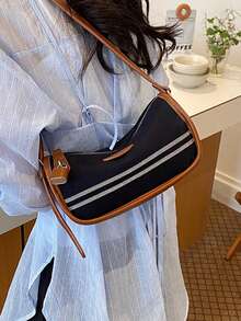 Fashionable Versatile Commuter Casual Crossbody Bag - Multicolor - View 4
