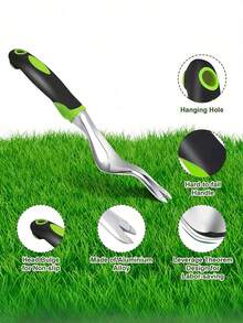 1pc Heavy Duty Metal Weeding Hook, Sharp Tooth Blade, Stainless Steel Weeder, Multi-Functional Tool, Puller, Gap Trimming Weeding Tool, Effectively Removes Weeds, Garden, Gardening Supplies, Outdoor Garden Decor, Outdoor Garden Cleaning Supplies, Gardening Tools, Simple And Practical, Durable Construction Tool, Suitable For Garden Maintenance, Lawn Cracks And Pavement Joints - Multicolor - View 1