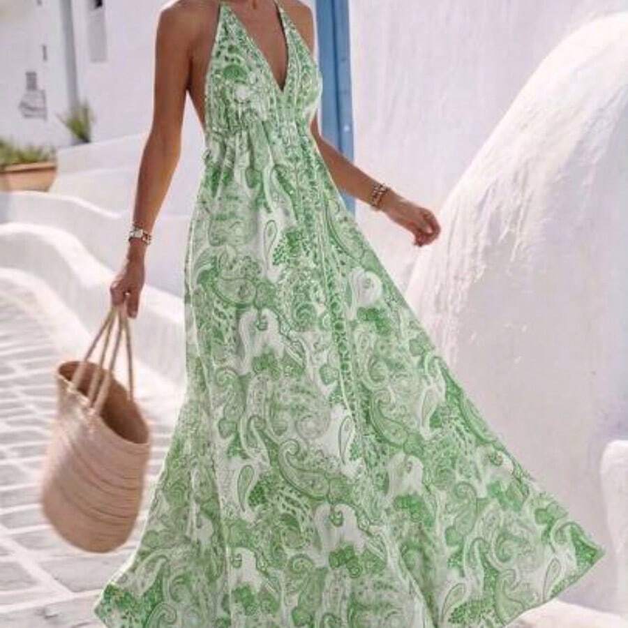 Women Midi Dresses - 綠色的 - 查看 1