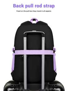3 piezas Mochila con lazo desmontable para niñas, bolso de mano y estuche para lápices, regalo de vuelta a la escuela para uso diario en viajes, escuela y trabajo - conjunto de tres piezas - Ver 9