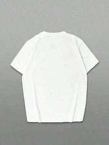 Camiseta de manga corta para mujer con estampado de gato divertido y lindo, estilo casual y versátil, fácil de combinar con atuendos de primavera, se adapta a todas las formas del cuerpo. Perfecto para citas, desplazamientos diarios y uso casual al aire libre. - Blanco - Ver 3