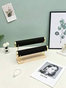 Luxury Retro All-In-One Jewelry Store Display Shelf - Wooden Jewelry Stand (Suitable For Bracelets And Watches) - For Retail Display, Trade Shows, And Personal Collection Storage, Bedroom Vanity Tabletop Decor - Multicolor - View 7
