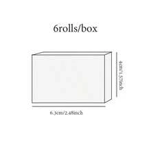 6 Rolls Per Box; Decorative Washi Tape Featuring A Vintage, Classic Checkered Pattern With Stars And Hearts; Ideal For Craft Enthusiasts And The Paper Arts Industry - Adhesive Tape - View 2