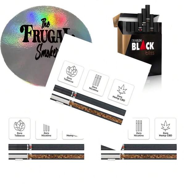 Cigarrillos filtrados Ivory Black Bliss Clove - 1 caja de 20 incluye pegatina de fumador frugal