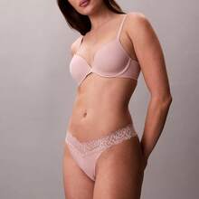 Calvin Klein Calvinklein CK Attraction Thong Underwear  Women  Panties QF7838 - Subdued - 查看 2