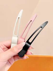 Bộ 12/6 chiếc kẹp tóc liền mạch màu đen, hồng, trắng, kiểu kẹp vịt dễ phối đồ, dụng cụ tạo kiểu tóc mái và tóc con, thiết kế tối giản đa năng - Phù hợp cho phụ nữ và bé gái, sử dụng hàng ngày, hẹn hò, đi học, đi nghỉ mát, đi biển, dự tiệc, lễ hội, làm quà tặng, tốt nghiệp. - Nhiều màu - Xem 5