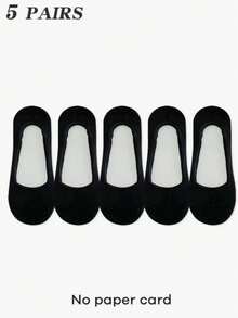 1/5 Pairs Women's Low Cut Boat Socks Silicone Anti-Slip Breathable Invisible Socks Spring Summer Commute Versatile - Multicolor - View 9