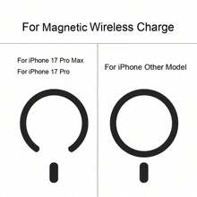 1件 Hadaasi 黑色手機殼，適用於 iPhone 17 Pro Max 17e，閃粉透明磁吸手機殼，附相機鏡頭保護蓋 [兼容 MagSafe]，亮面電鍍軟 TPU 超薄防震保護殼，女性版 - 紫色 - 黑色 - 查看 11