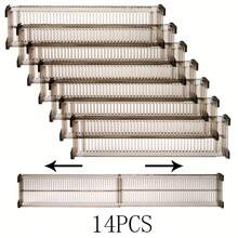 4/8pcs Drawer Divider Set, Adjustable Plastic Grid Storage Box, Suitable For Organizing Underwear, Socks And Other Household Items, Desktop And Drawer Storage Organizer - Multicolor - View 9
