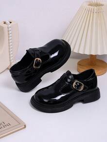 Girls' Flat Shoes Spring/Autumn New Shoes Vintage Soft Sole Performance Shoes Outdoor Shoes - Black - View 7