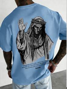 2026 Men's T-Shirt With Round Neck, Vintage Short Sleeve, Loose And Comfortable. - Black - View 9