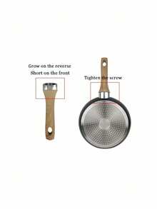 Maifan Stone Non-Stick Frying Pan Set, Easy To Clean, Physical Non-Stick Technology, No Burnt Food, Scratch-Resistant, Multi-Size Options Available, Ideal For Cooking Eggs, Pancakes, Steak, And Daily Meals, Kitchen Cookware, Home Cooking, Back To School - View 9
