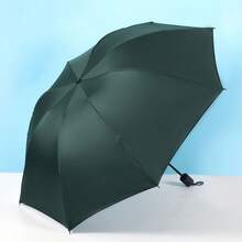 1 pieza Paraguas automático de 8 varillas para negocios, con recubrimiento negro, a prueba de viento y agua - Azul Marino - Ver 7