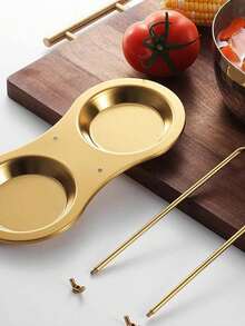 1 cái giá đỡ muỗng canh kiểu phương Tây tối giản bằng thép không gỉ mạ titan, giá lọc, giá đỡ muỗng lẩu đa năng dùng trong nhà bếp. - màu trơn - Xem 2