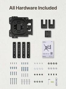 MonTek Full Motion TV Wall Mount 13–95 Inch Flat & Curved TVs And Monitors, Swivel & Tilt Articulating Bracket, VESA 400x400mm, Holds Up To 110 Lbs, Center Design Adjustable Black - Cần dài 37 inch - Xem 7