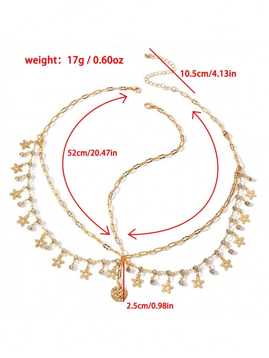 Girls Luxury Head Chain, Fashion Bohemian Style Wedding Hair Accessory Gold Headpiece Jewelry, School Supplies, Girls Jewelry - Multicolor - View 1