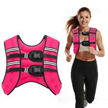 Weiged Vest N 5lb/8lb/0lb/2lb/5lb/20lb/25lb/30lb Weig Vest  Women Men Ruc Vests Wit Reflective Stre  Running Workout Wal Strengt Training Weig Loss Fitness Weig - Rose - View 1